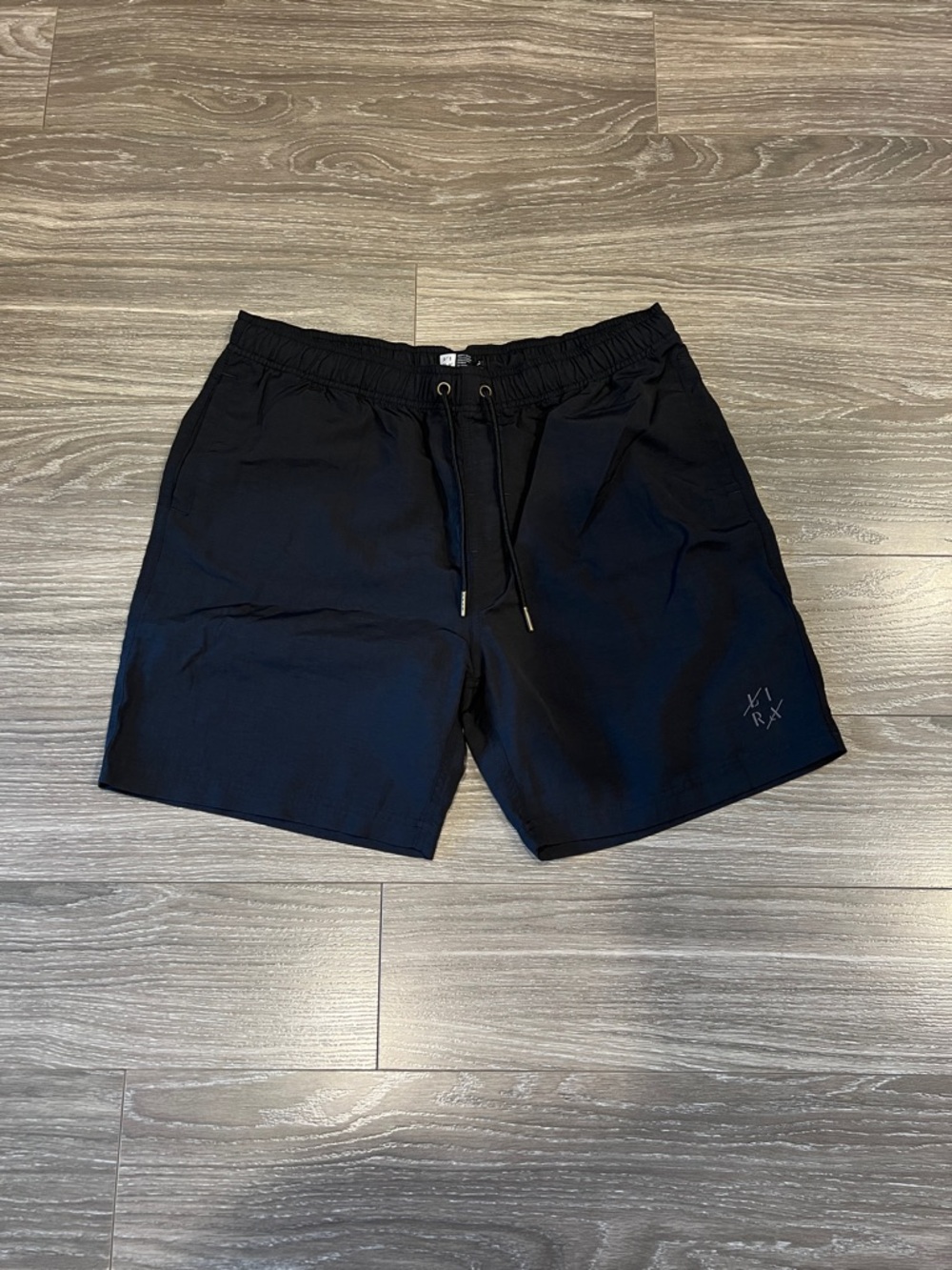 Black Drawstring Swim/Beach Shorts